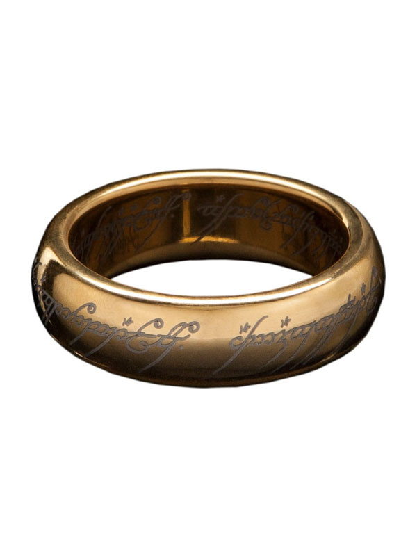 Il Signore degli Anelli - Anello di Tungsteno - One Ring placcato oro -  Size 11 - taglia: 11 - MyComics