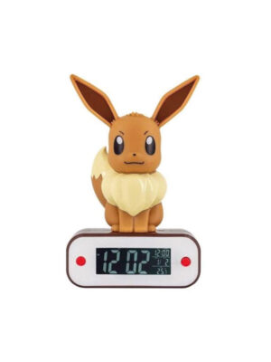 Pokémon Eevee Radio Sveglia Radio FM Digitale con Luce Lampada Led d'Ambiente