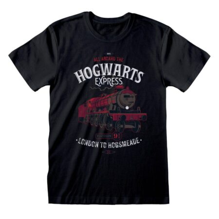 Harry Potter T-Shirt All Aboard the Hogwarts Express - Taglia / Size L - taglia: L - colore: Nero - Unisex