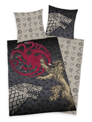 Game Of Thrones Duvet Set Logos 135 x 200 cm / 80 x 80 cm