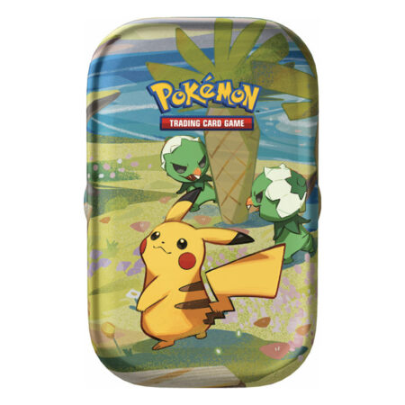 Pokémon Mini Tin da collezione Amici di Paldea Pikachu e Capsakid