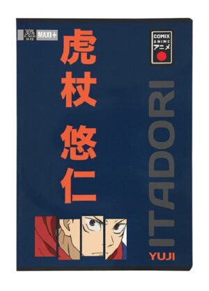 Quaderno a Quadretti Q 5mm con Margine - Jujutsu Kaisen - Yuji Itadori - Linea Scuola Comix Anime - Franco Cosimo Panini Editore