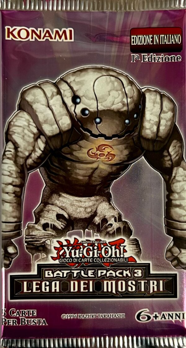 Yu-Gi-Oh! Battle Pack 3 - Lega dei Mostri - Prima Edizione - Busta Singola 5 Carte - BP03 - Artwork Uomo di Sabbia Koa'ki Meiru