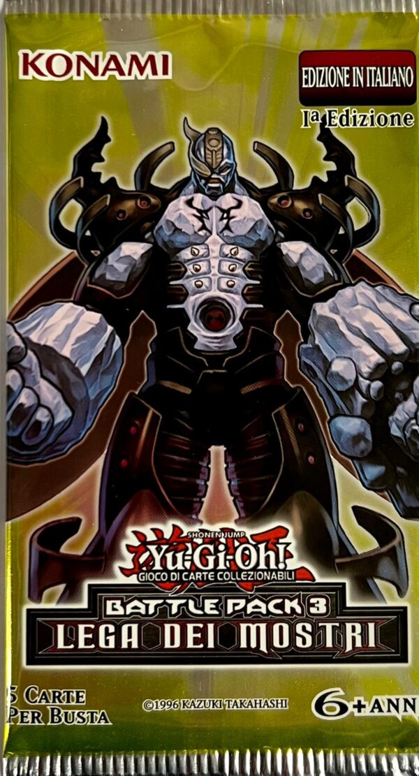 Yu-Gi-Oh! Battle Pack 3 - Lega dei Mostri - Prima Edizione - Busta Singola 5 Carte - BP03 - Artwork O'Lantern Brancomalvagio