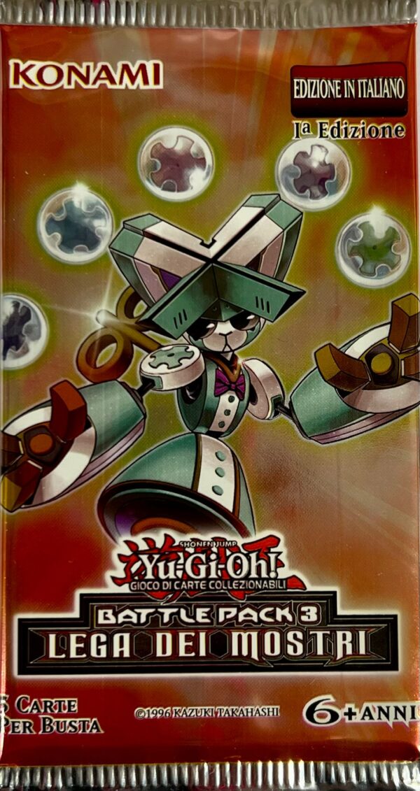 Yu-Gi-Oh! Battle Pack 3 - Lega dei Mostri - Prima Edizione - Busta Singola 5 Carte - BP03 - Artwork Giocoliere a Molla