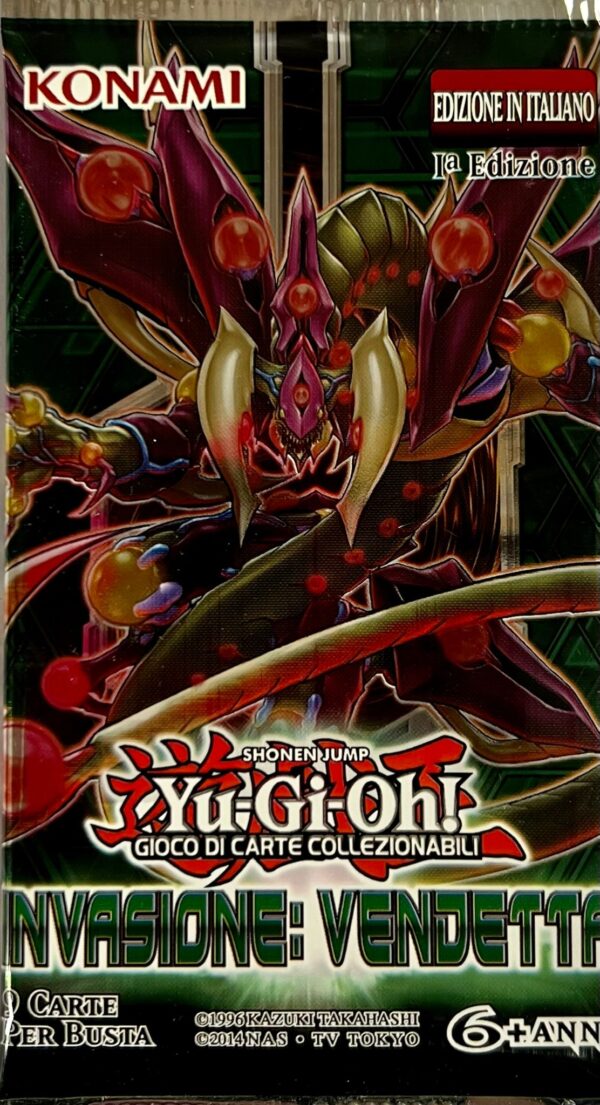 Yu-Gi-Oh! Invasione: Vendetta - Prima Edizione - Busta Singola 9 Carte - INOV