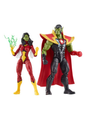 Avengers Marvel Legends - Action Figures Skrull Queen e Super-Skrull 15 cm