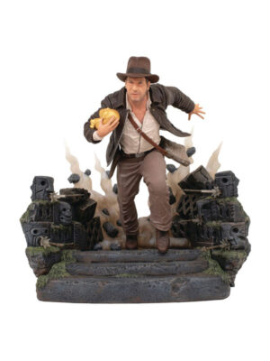 Indiana Jones - I Predtori dell'Arca Perduta - Deluxe Gallery - PVC Statue Escape with Idol 25 cm