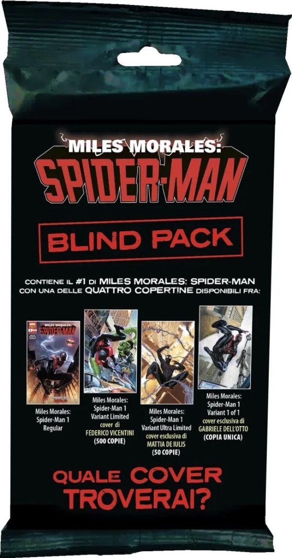 Miles Morales: Spider-Man 1 (25) - Blind Pack (1 Casuale tra 1 Regular, 1 Limited, 1 Ultra Limited, 1 Variant Gabriele dell'Otto) - Panini Comics - Italiano