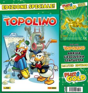 Topolino - Supertopolino 3520 + Statua Pluto Gold - Panini Comics - Italiano
