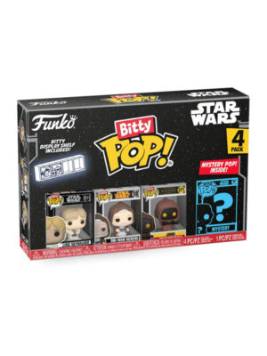 Star Wars - Luke Skywalker, Joda, Obi-Wan Kenobi 2,5 cm - Funko Bitty POP! #511 #371 #10 - Bitty