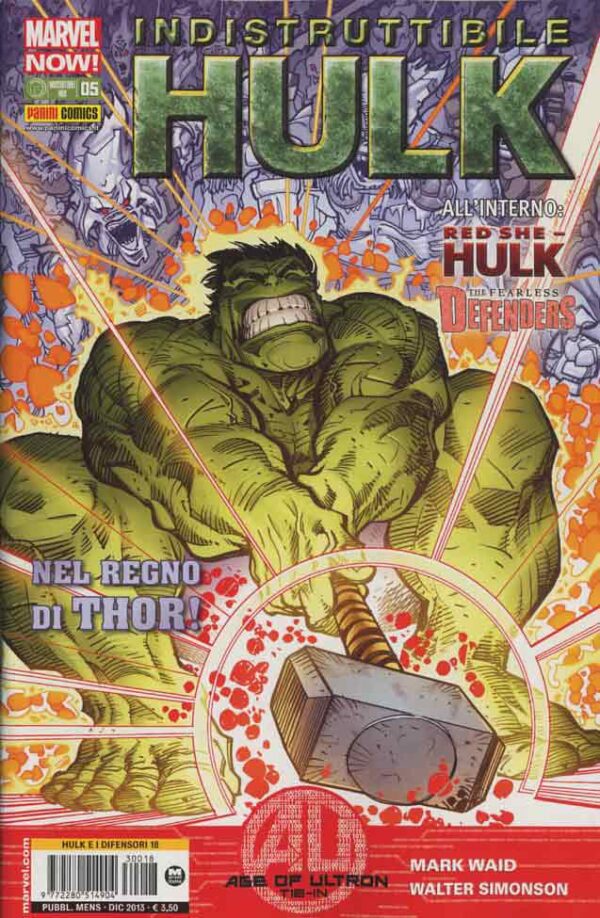 Indistruttibile Hulk 5 - Hulk e i Difensori 18 - Panini Comics - Italiano