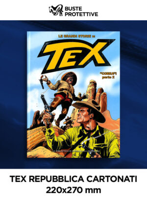 Tex Repubblica Cartonati - 220x270 - Buste Protettive Fumetti - Confezione da 100 - WR Buste