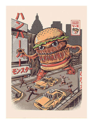 Ilustrazione - Burgerzilla - Deep Canvas