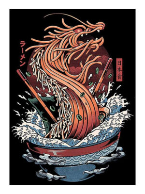 Ilustrazione - Dragon Ramen - Deep Canvas