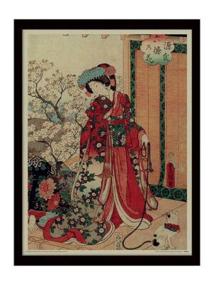 Kunisada - History Of The Prince Genji Princess Collector - Stampa Incorniciata