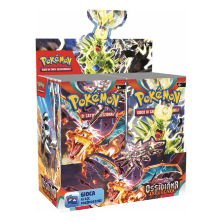 Ossidiana Infuocata - Box 36 Buste - Pokémon Scarlatto e Violetto