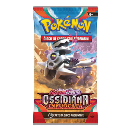 Ossidiana Infuocata - Busta 10 Carte (Artwork Revavroom) - Pokémon Scarlatto e Violetto