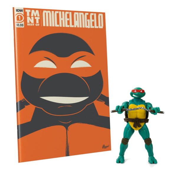 Teenage Mutant Ninja Turtles - Michelangelo - Comic Book + Action Figure 13 cm - BST AXN x IDW Publishing