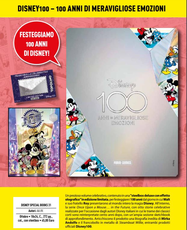 Disney Special Book, DISNEY 100 ANNI DI MERAVIGLIOSE EMOZIONI DELUXE CON  COFANETTO IN METALLO, Disney