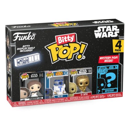 Star Wars - Princess Leia / R2-D2 / C-3PO - 4 Pack - Funko Bitty POP!