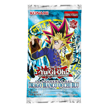 Busta Singola Yu-Gi-Oh! Booster Pack - 25° Anniversario - La Leggenda del Drago Bianco Occhi Blu - Legend of Blue-Eyes White Dragon - Unlimited