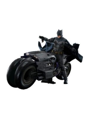 The Flash Movie Masterpiece - Batman e Batcycle Set 30 cm - Action Figure wih Vehicle 1/6