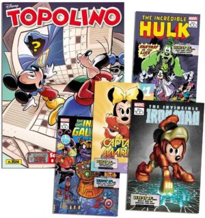 Topolino - Supertopolino 3534 + Litografie Marvel (1-4) - Panini Comics - Italiano