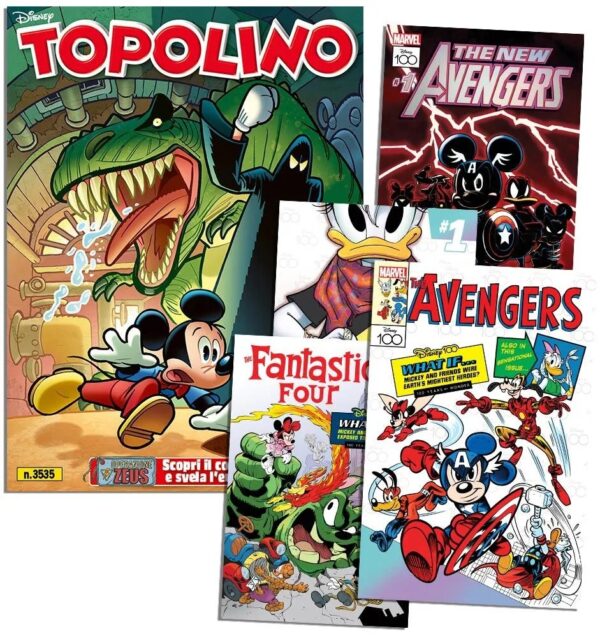 Topolino - Supertopolino 3535 + Litografie Marvel (5-8) - Panini Comics - Italiano