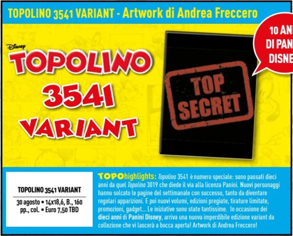 Topolino 3541 - Variant Andrea Freccero - Italiano
