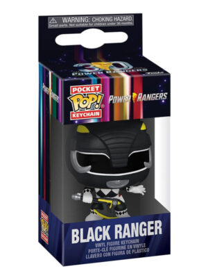 Power Rangers - Black Ranger - Portachiavi Funko POP!