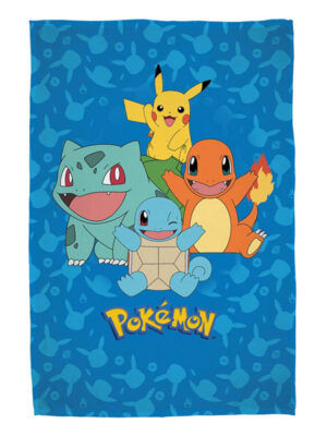 Coperta in pile Pokémon Starter 130 x 160 cm