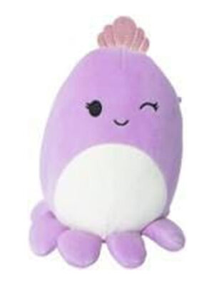 Squishmallows - Violet the purple Octopus with Crown 20cm - Peluche