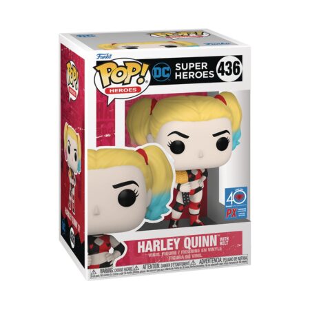 DC Super Heroes - Harley Quinn with Belt - Funko POP! #436 - PX Previews Exclusive Limited Edition - Heroes