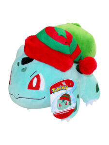 Pokémon – Winter Bulbasaur with Christmas Hat 20 cm – Peluche Figure gadget