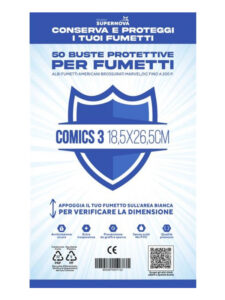 50 Buste Protettive Comics 3 (18,5 X 26,5) – Studio Supernova buste-protettive