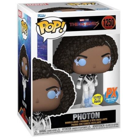 Marvel Studios: The Marvels - Photon - Funko POP! #1250 - Glows in the Dark - PX Previews Exclusive - Marvel