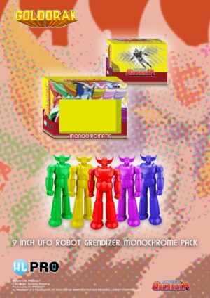UFO Robot Grendizer Goldrak Vinyl Figure Monochromic 5-Pack 23 cm