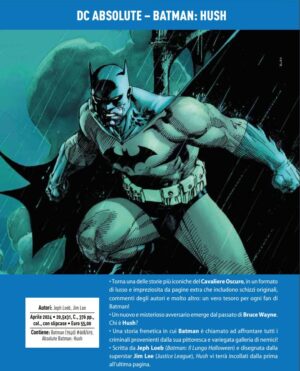 Batman - Hush - DC Absolute - Panini Comics - Italiano