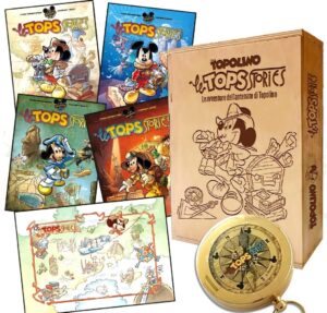 Topolino - Le Tops Stories: Le Avventure dell'Antenato di Topolino Lo Scrigno (Vol. 1-4) - Disney Special Books 30 - Panini Comics - Italiano