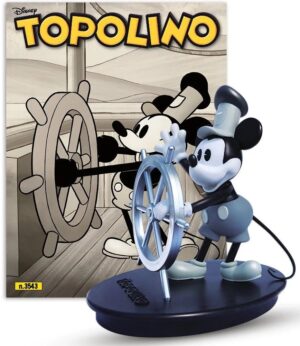 Topolino - Supertopolino 3543 + Statua di Steamboat Willie - Panini Comics - Italiano