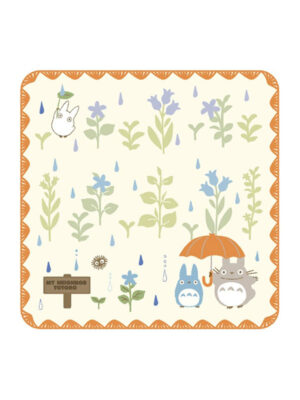 Mini asciugamano - Studio Ghibli - Il mio vicino Totoro sotto la pioggia 25 x 25 cm
