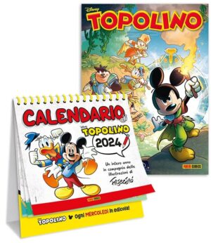 Topolino - Supertopolino 3549 + Calendario 2024 Andrea Freccero - Panini Comics - Italiano