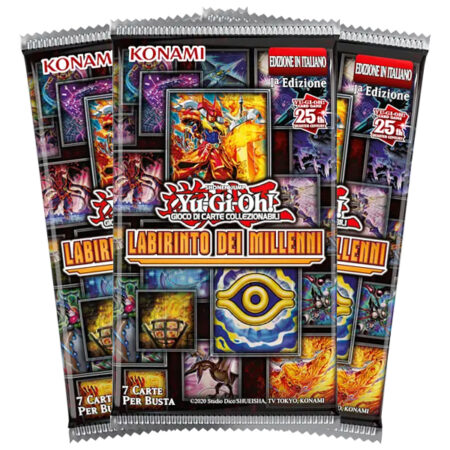 Yu-Gi-Oh! Tuckbox da 3 Buste Labirinto dei Millenni - Maze of Millennia 25° Anniversario - 7 Carte per Bustina - 1a Edizione