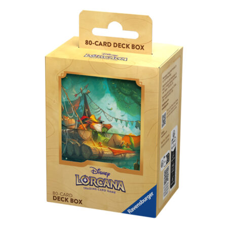 Disney Lorcana - Porta Mazzo 80 Carte - Robin Hood - Deck Box - Nelle Terre d'Inchiostro - Into the Inklands