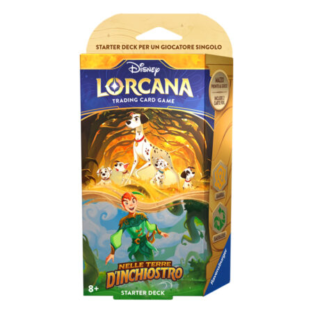 Disney Lorcana - Starter Deck Pongo e Peter Pan - Nelle Terre d'Inchiostro - Into the Inklands - Italiano