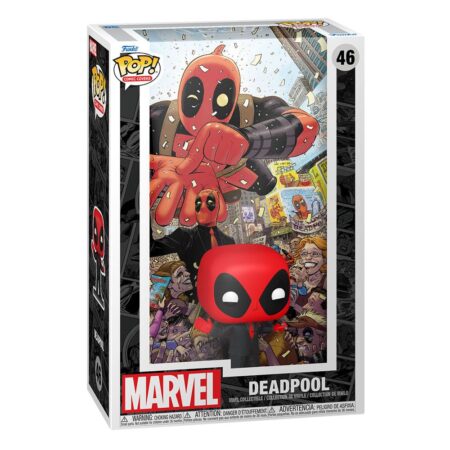 Marvel - Deadpool in Black Suit - Funko POP! Comic Cover Viny #46 - Comic Covers