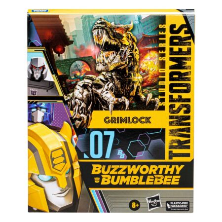 Transformers: Age of Extinction Buzzworthy Bumblebee Leader Class - 07BB Grimlock - Action Figure 22 cm