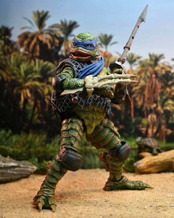 Universal Monsters x Teenage Mutant Ninja Turtles - Leonardo as the Creature - Scale Action Figure 18 cm