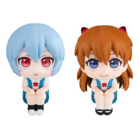 Evangelion: 3.0 1.0 Thrice Upon a Time - Rei Ayanami e Shikinami Asuka Langley 11 cm (with gift) - Look Up PVC Statue